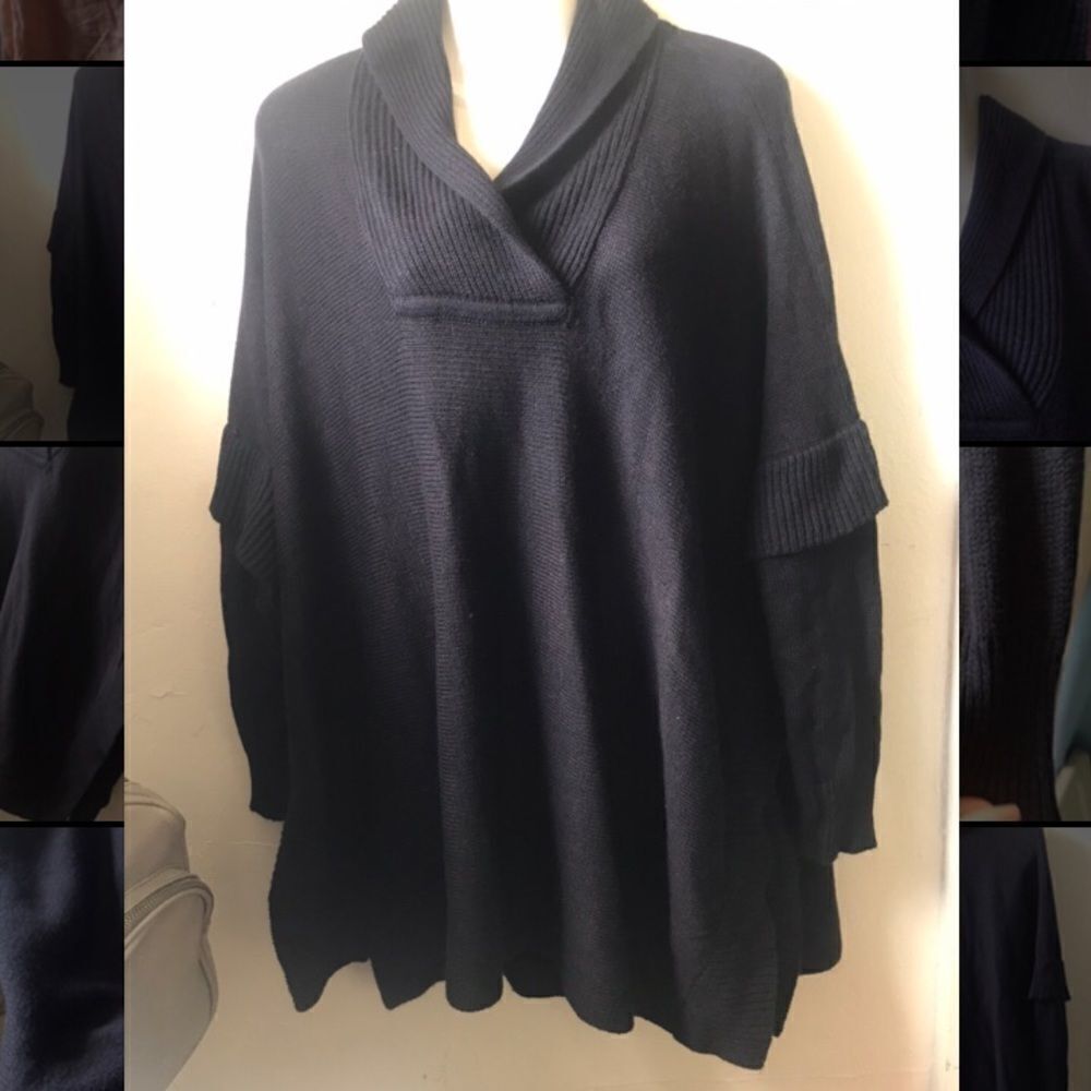 Alya, black, long sleeve Sweater